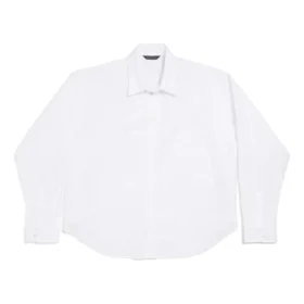 Camicia BB Classic Balenciaga, vestibilità regolare “White” 796978TNM609000