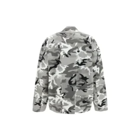Camicia con stampa mimetica “Grey” 681008TLL721262