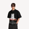 Camicia da bowling a maniche corte da uomo “The Door” in nero