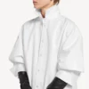 Camicia da donna con strascico, bianca Camicia da donna con strascico, bianca