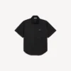 Camicia da lavoro da uomo a maniche corte, nera Camicia da lavoro da uomo a maniche corte, nera