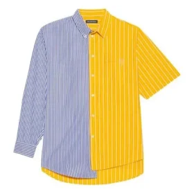 Camicia da uomo Balenciaga SS21 a righe con maniche larghe 658850TIM369086