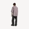 Camicia da uomo con maniche invertite in rosso/blu navy Camicia da uomo con maniche invertite in rosso/blu navy