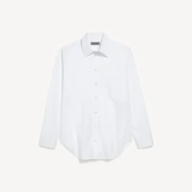 Camicia da uomo dal taglio regolare in bianco