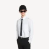 Camicia da uomo dal taglio regolare in bianco Camicia da uomo dal taglio regolare in bianco