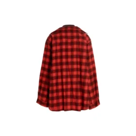 Camicia e T-shirt a quadri Trompe L’oeil “Red Navy” 699371TNM256167