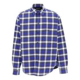 Camicia imbottita in flanella a quadri “Blue” 642339TKM274202