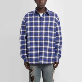 Camicia imbottita in flanella a quadri “Blue” 642339TKM274202