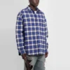 Camicia imbottita in flanella a quadri “Blue” 642339TKM274202