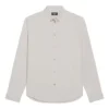Camicia in cotone, vestibilità larga “Cement Grey” 681688TKM102967
