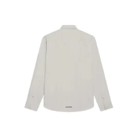Camicia in cotone, vestibilità larga “Cement Grey” 681688TKM102967