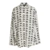 Camicia in popeline BB Icon “Bianco Nero” 733755TNL889040
