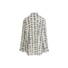 Camicia in popeline BB Icon “Bianco Nero” 733755TNL889040