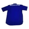 Camicia in popeline di cotone con logo sul retro “Blue” 556913TEM164210