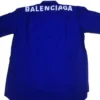 Camicia in popeline di cotone con logo sul retro “Blue” 556913TEM164210