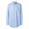 Camicia in popeline di cotone con logo sul retro “Light Blue” 508465TWB044850