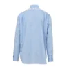 Camicia in popeline di cotone con logo sul retro “Light Blue” 508465TWB044850