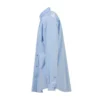 Camicia in popeline di cotone con logo sul retro “Light Blue” 508465TWB044850