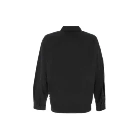 Camicia lavabile a secco, vestibilità larga “Black” 664626TEM161000