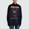 Camicia lavabile a secco, vestibilità larga “Black” 664626TEM161000
