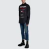 Camicia lavabile a secco, vestibilità larga “Black” 664626TEM161000
