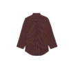 Camicia oversize a maniche lunghe con motivo scozzese SS21, marrone 658806TKM366100