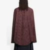 Camicia oversize a maniche lunghe con motivo scozzese SS21, marrone 658806TKM366100