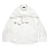 Camicia oversize con maniche annodate “White” 768553TPO359000