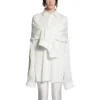 Camicia oversize con maniche annodate “White” 768553TPO359000