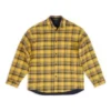 Camicia oversize reversibile a quadri “Yellow Blue” 720105TNM277660