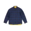 Camicia oversize reversibile a quadri “Yellow Blue” 720105TNM277660