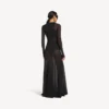 Canotta con reggiseno integrato da donna in stile techwear, colore nero