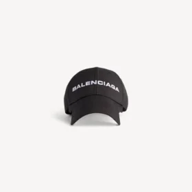Cappellino con logo in nero/bianco