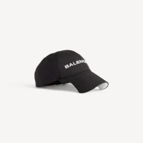 Cappellino con logo in nero/bianco