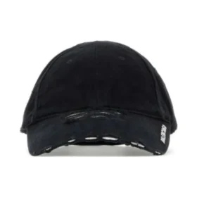 Cappellino con visiera consumata “Black” 744300410B21077