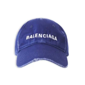 Cappellino con visiera e logo “Blue White” 5907584A9B9-4077