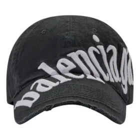 Cappellino da baseball con strisce diagonali “Black White” 680738410B20107