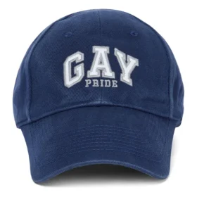 Cappellino da baseball in twill di cotone con ricamo Pride “Blu” 670810410B24000