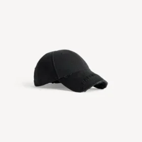 Cappellino da donna con borchie, nero