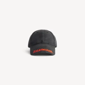 Cappellino da uomo con logo, colore nero