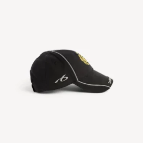 Cappellino da uomo con stemma navale, nero