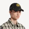 Cappellino da uomo con stemma navale, nero