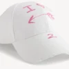 Cappellino da uomo “i<3 u" in bianco Cappellino da uomo “i<3 u" in bianco
