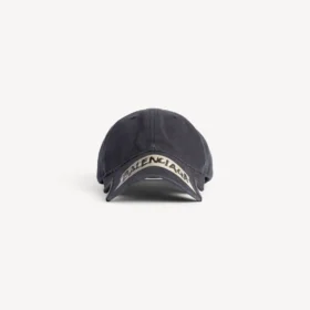 Cappellino da uomo in nastro adesivo, nero sbiadito