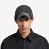 Cappellino da uomo in nastro adesivo, nero sbiadito Cappellino da uomo in nastro adesivo, nero sbiadito
