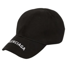 Cappello in gabardina con logo ricamato BLGA-531588-410B7-BK