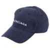 Cappello in gabardina con logo ricamato BLGA-531588-410B7-BL