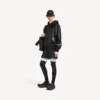 Cappotto corto da uomo con cappuccio, nero Cappotto corto da uomo con cappuccio, nero
