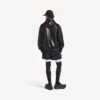 Cappotto corto da uomo con cappuccio, nero Cappotto corto da uomo con cappuccio, nero