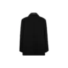 Cappotto in misto lana con doppio colletto “Nero” 626314TIU071000